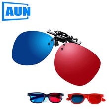 AUN Projector Rood-Blauw 3D Bril voor LED Projector Ondersteuning Rood Blauw 3D Mini Projector Beamer Accessoires Geschenkdoos DL02