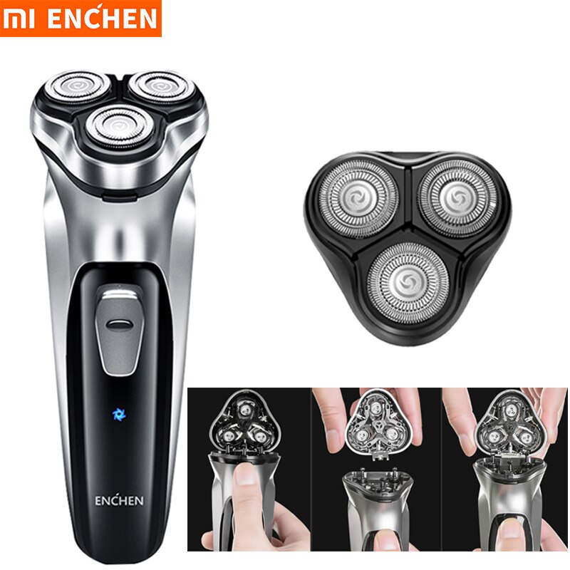 Xiaomi Enchen BlackStone Electric Shaver Men's Razor 3D Floating Blade Head, Removable Blade Wash 5