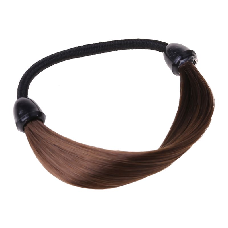 Coreano moda Peruca de Cabelo Rabo de Cavalo Titulares Cabelo Tranças Torção Rubber Band Headband