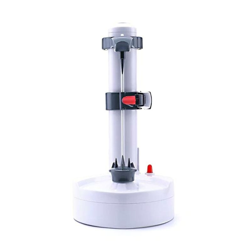 Elektrische Dunschiller Multifunctionele Voor Groenten En Fruit Dunschiller Automatische Rvs Aardappel Cutter Machine Keuken Zwart: WHITE