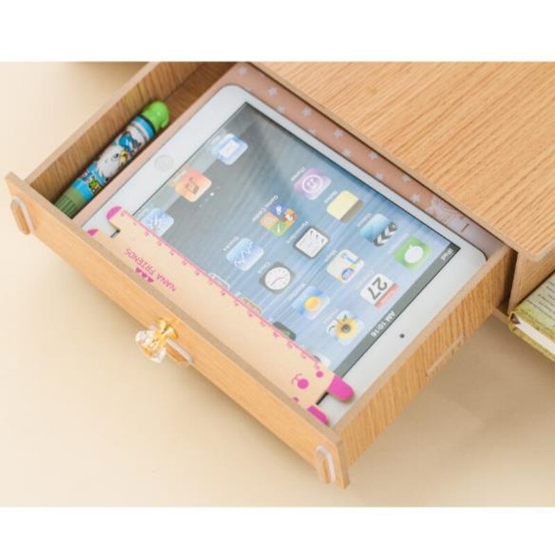 Montaje de Monitor de ordenador elevador de madera DIY soportes para ordenador portátil estante de almacenamiento de pantalla de oficina organizador de teclado escritorio soporte para portátil