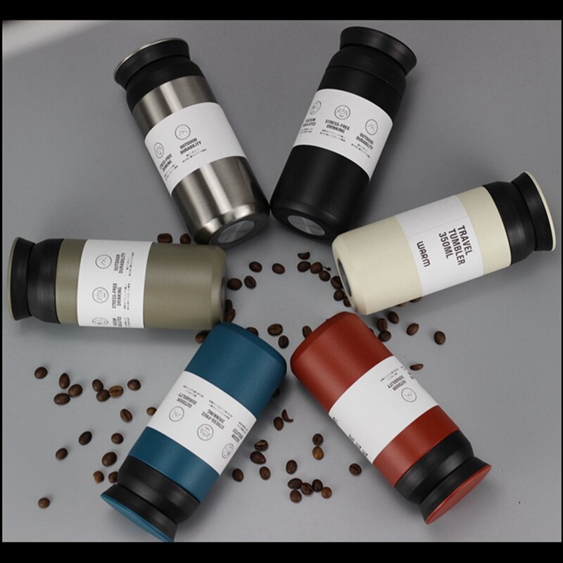 350ML Japanese Harajuku Double Wall Stainless Steel Thermoses Vacuum Flasks Thermal Insulation Cup