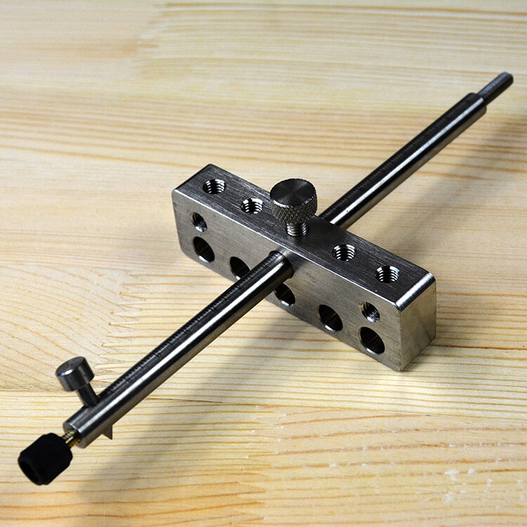 Trazador de azulejos de metal para carpintería, acero inoxidable 304 con trazador de escala, herramienta de carpintería