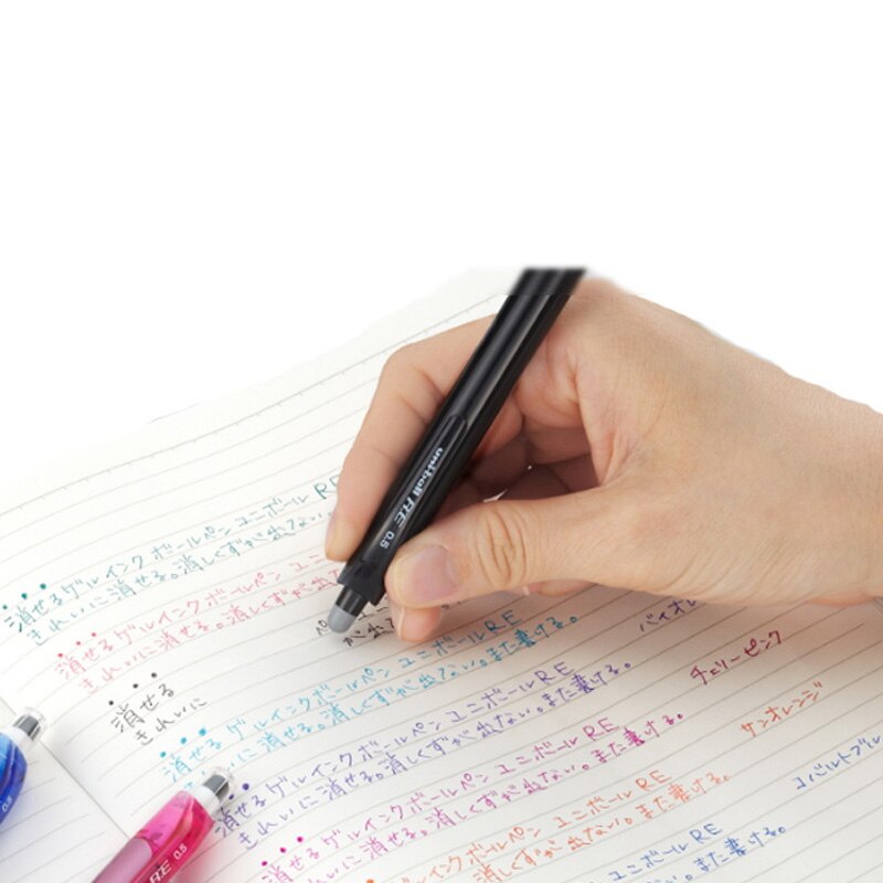 1 pièces japon UNI URE3-500/600 tricolore effaçable stylo rotatif Push Core 0.5mm limité fournitures de bureau et scolaires