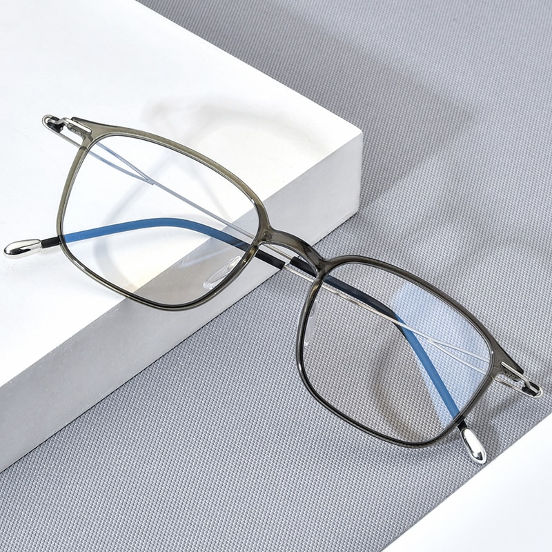 FONEX Titanium Alloy Glasses Frame Men Prescription Eyeglasses Women Square Myopia Optical Frame Korean Screwless Eyewear F1016