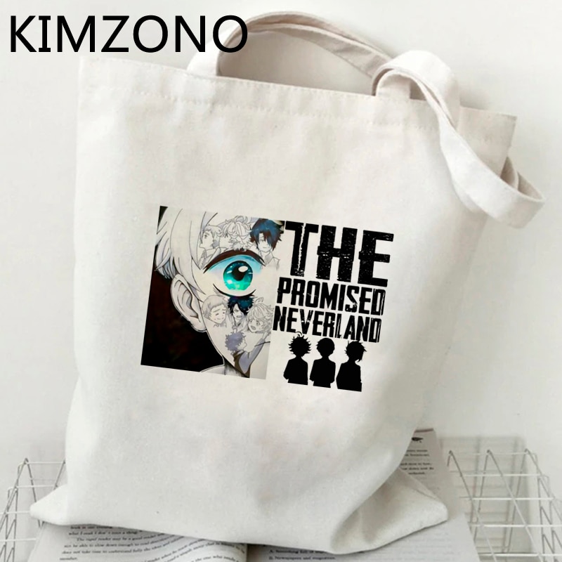 the Promised Neverland shopping bag bolsas de tela jute bag cotton bag bolsa compra ecobag bolsas ecologicas reciclaje sacolas