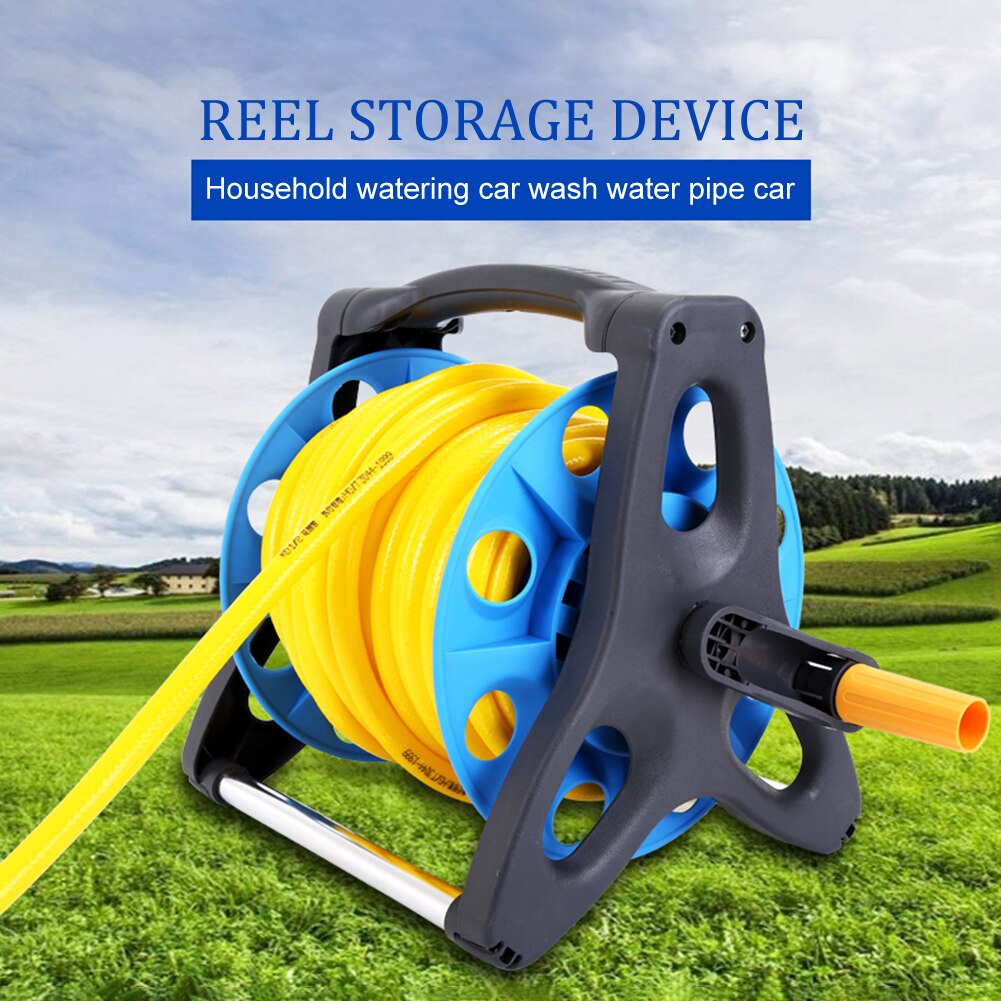 Portable Water Hoses Reels Garden Watering Car Truck Clean Water Hose Pipe Rack Watering Irrigation Garden Hoses Supplies