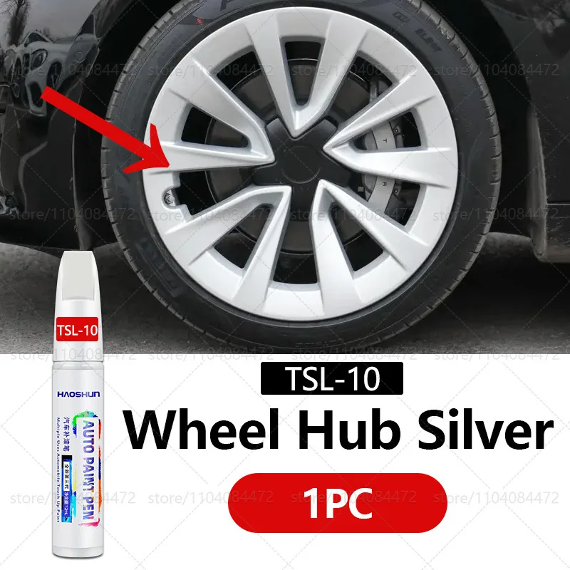 Für Tesla Modell 3Y S X Autorad Kratzer Reparaturstift Mattschwarz Dunkelgewehr Grau Silber Schwarz Mehrere Farben Lackreparaturstift: Blau