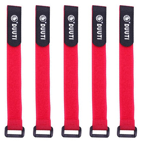 Correas de Velcro ajustables multifuncionales para bicicleta de montaña, accesorios para bici, 10 Uds.: Rojo