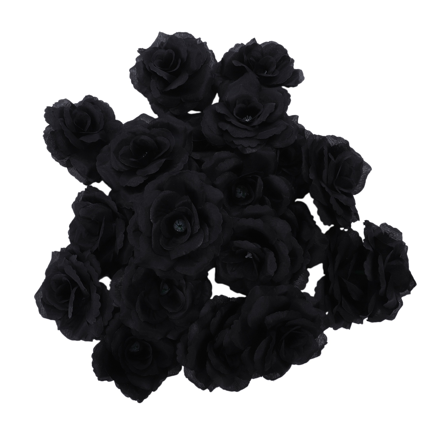 Flor de seda Artificial Rosa Negra para , boda, casa, oficina, decoración de jardín, bricolaje, 20 piezas