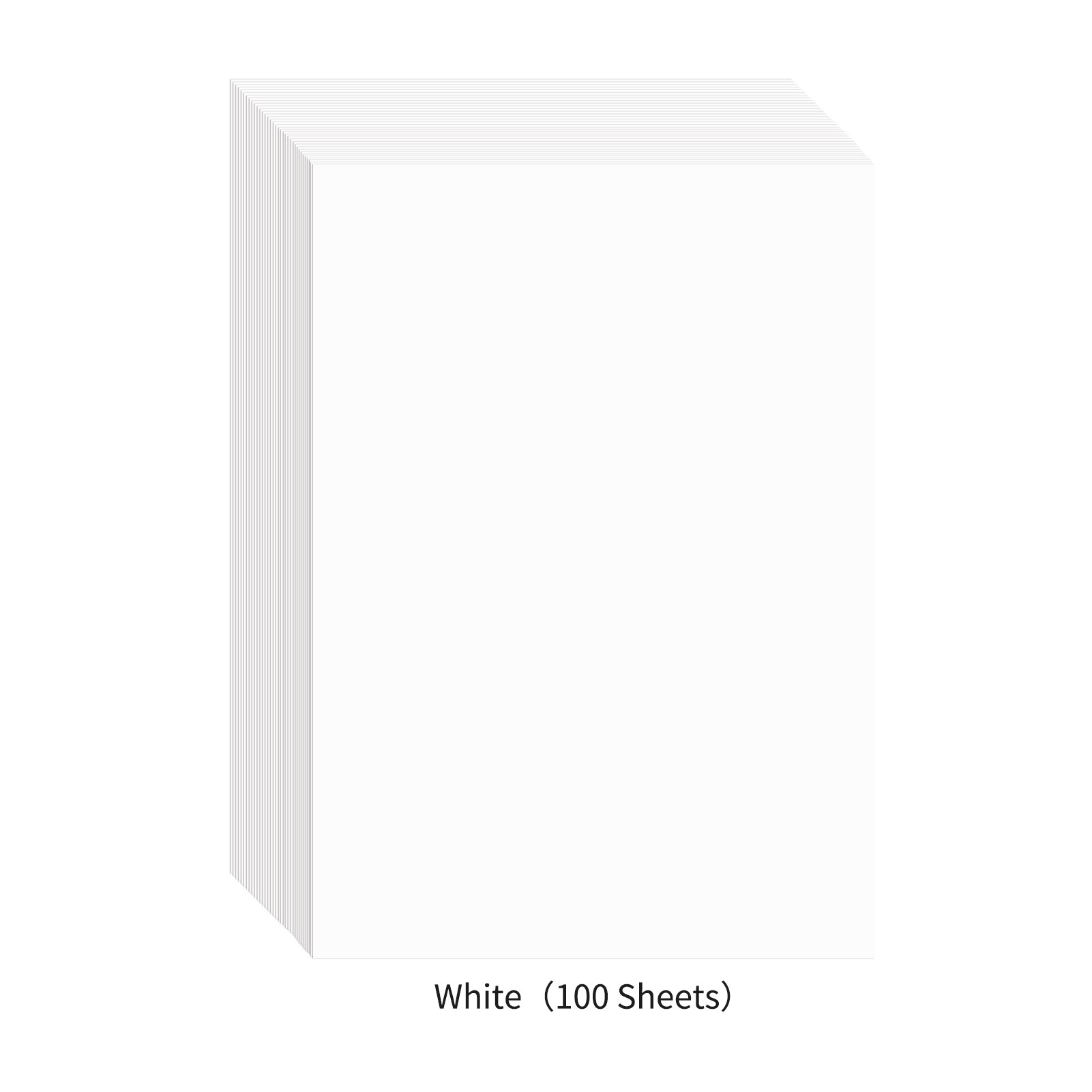 100 Sheets A4 Color Copy Paper 210x297mm/8.3x11.7in Printer Paper 70GSM for Copy Printing Writing Crafts & Art: White