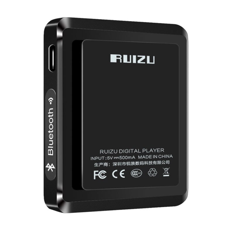 RUIZU M5 Sport Bluetooth MP3 Spieler 8GB 16GB voll berühren Bildschirm Mini Clip Musik-Spieler Mit FM, aufnahme, E-buch, Uhr, Schrittzähler