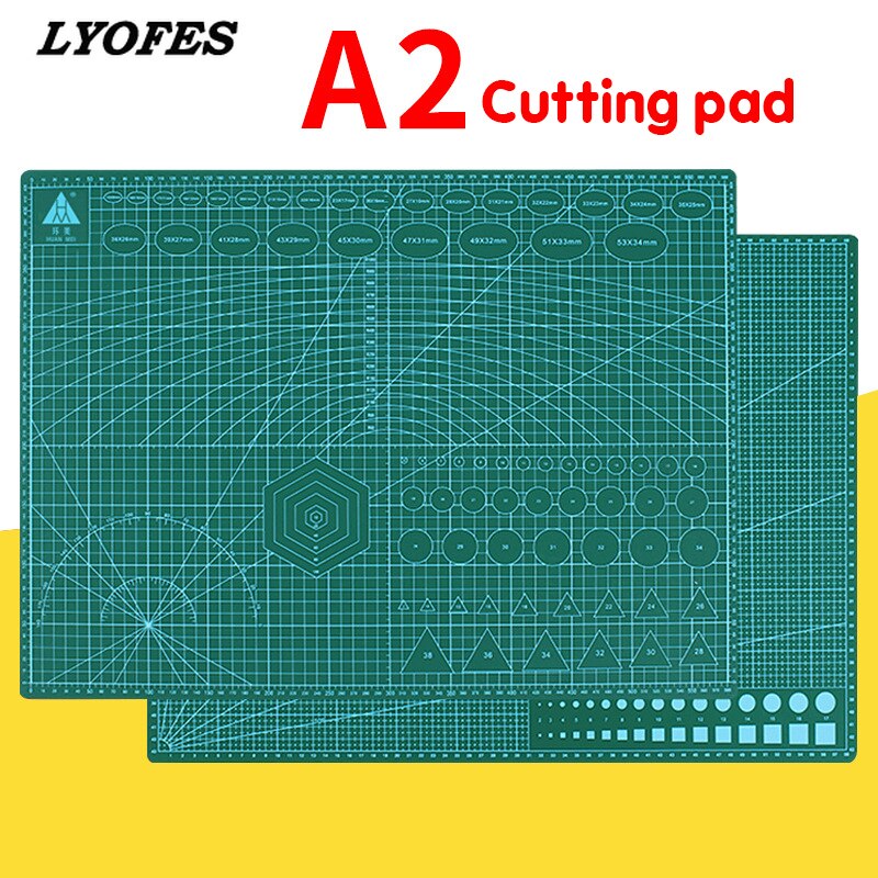 60 * 45cm A2 Cutting Board Grid Line Self-healing Cutting Board Craft Card Multi-color Double-sided Desktop Cutting Pad