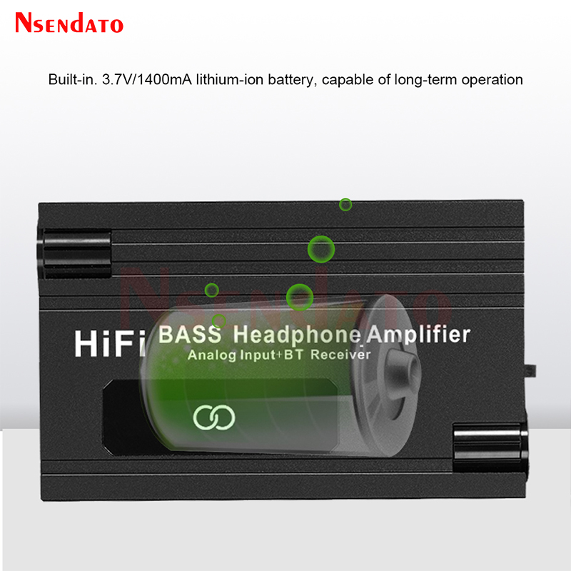 16-600Ω słuchawki basowe słuchawki Hifi wzmacniacz Audio z BT 5.0 3.5mm Aux do telefonu PC odtwarzacz muzyki AMP z regulacją głośności
