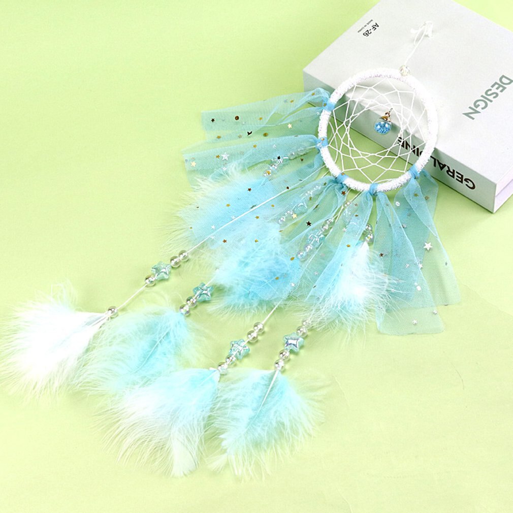 Dream Catchers For Bedroom Wall Hanging Decorations Led Dreamcatcher Home Ornaments With Led Lights Fantasy For Kids