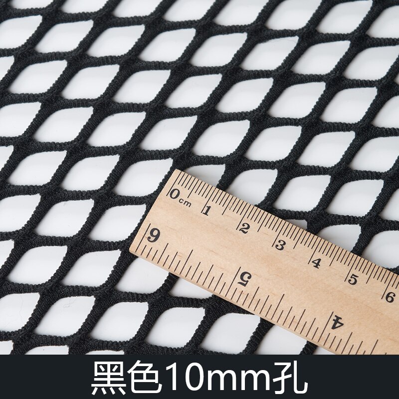 Black Elastic Net Fabric Honeycomb Mesh Fabric Multifunction For Jeans Knit Lining Apparel Cloth DIY Elastic Fabric: 01