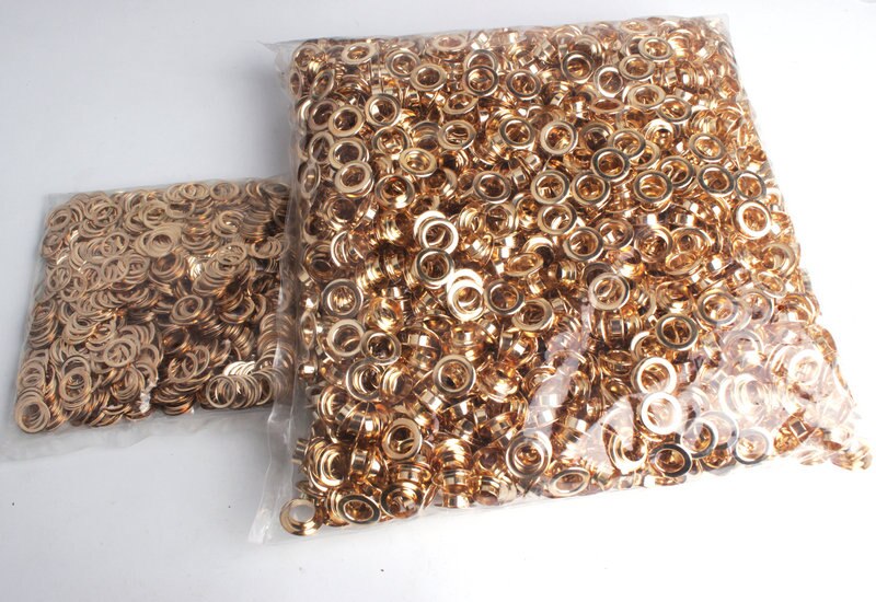 300set 10MM COPPER Antique Silver eyelets buttons clothes accessory handbag findings