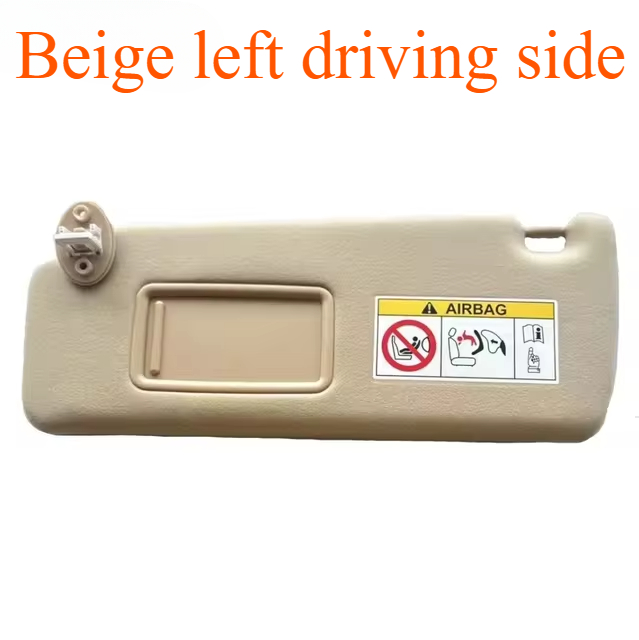 Sun Visor For Toyota Land Cruiser Prado KDJ155/KDJ150 , Compatible with Makeup Mirror 74320-0G030-B0 and 74320-0G030-A0: GRAY
