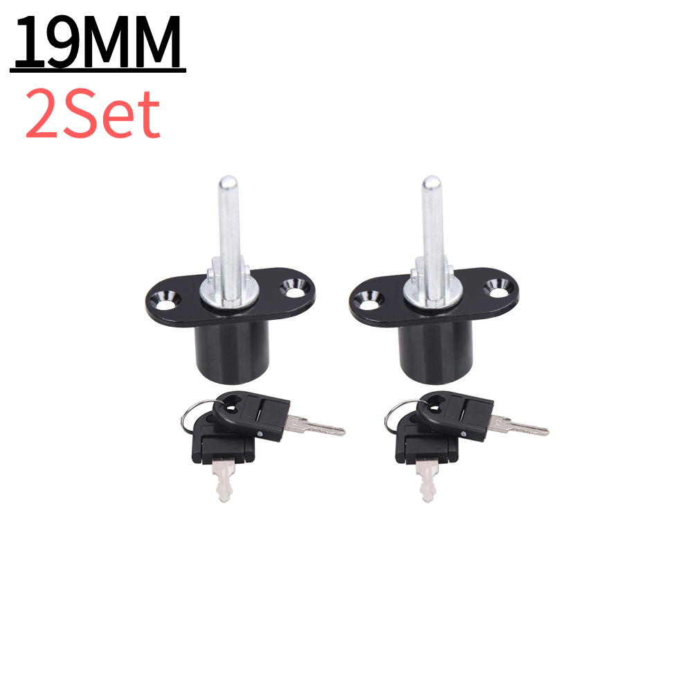 16/19mm Cam Cylinder Triple Lock Zinc Alloy Desk Cabinet Drawer Front Lock With Keys Office Desk Drawer Locks Furniture Hardware: Other