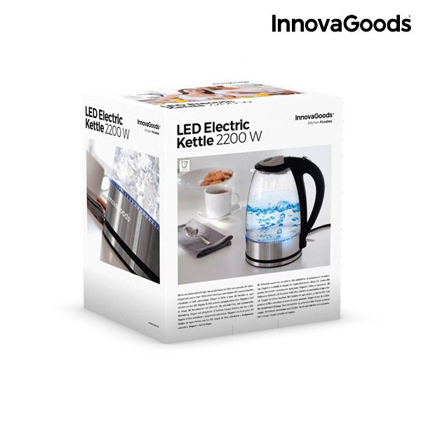 InnovaGoods LED Electric Kettle 2200W