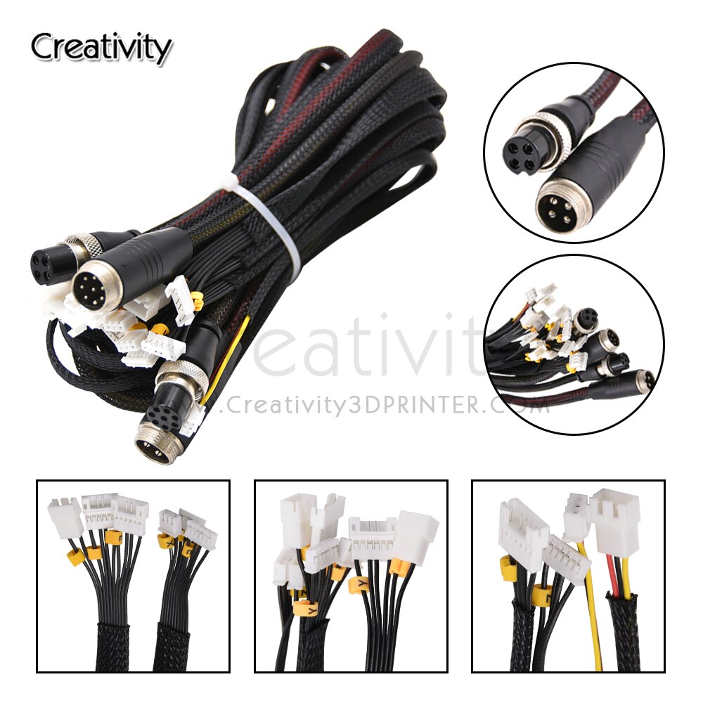 Kit de câble d&#39;extension, pour la série CR10 CR10S, à impression 3D, pièces pour la mise à niveau pour imprimante 3D, cordon d&#39;agrandissement,