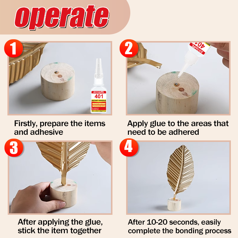 Wood Super Glue Liquid, Clear Instant Cyanoacrylate Adhesive for Wood Crafts Repair Woodworking, All Purpose CA Glue for Model