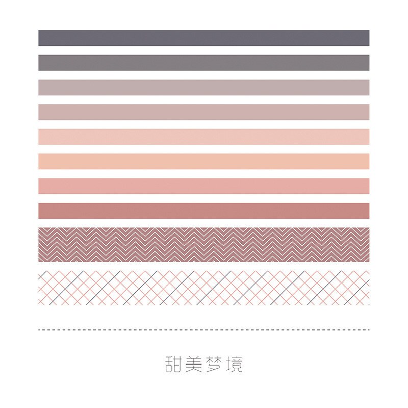 10 sztuk/paczka klasyczny styl angielski taśma Washi DIY dekoracji Scrapbooking planista taśma maskująca naklejki artykuły biurowe: I