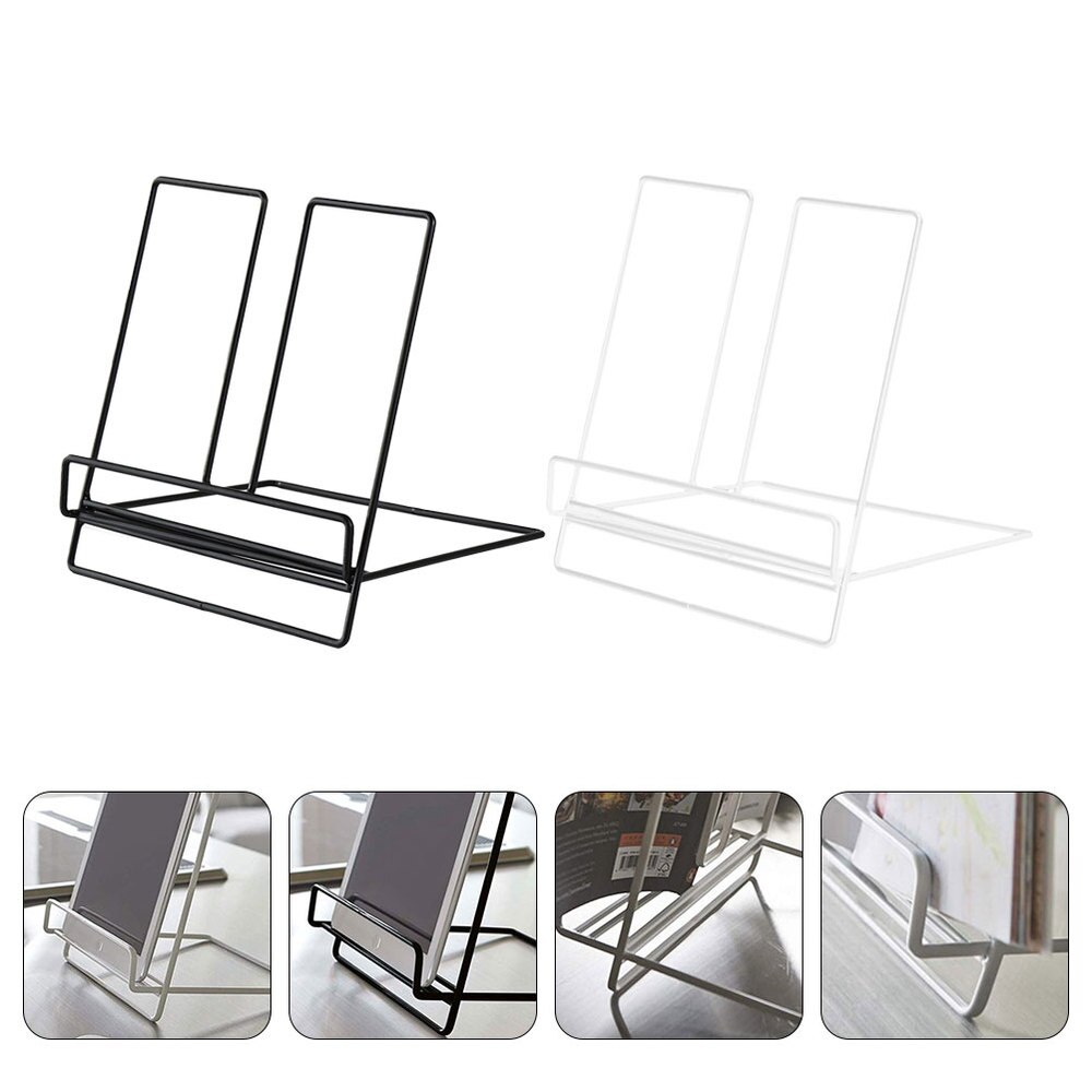 2Pcs Japanese Multi-function Magazine Rack Desktop Decor Magazine Rack Showing Rack Display Bracket for Home Display