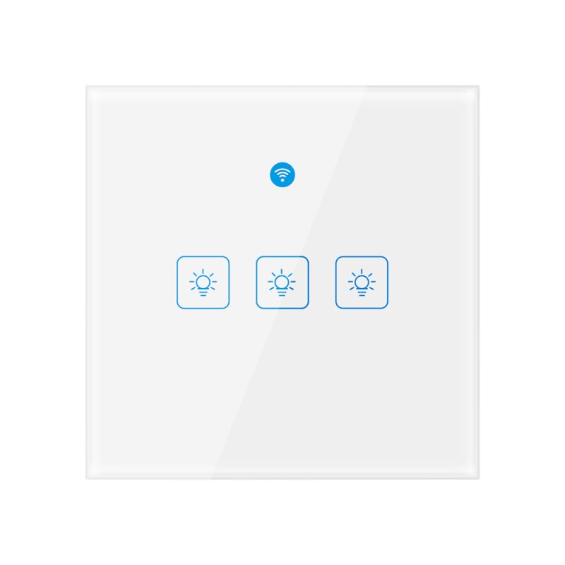 EWelink Smart Home Wifi Smart Single Fire Wire Wall Light Switch 1/2/3Gangs 86 Model Portable Alexa Google Home Voice Control: 03 3 Gangs