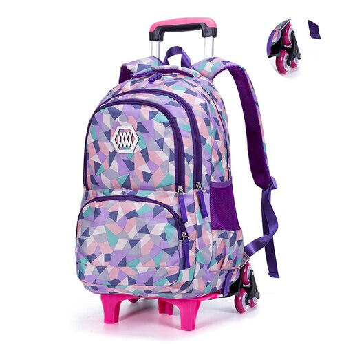 Hot Sale Removable Children School Bags Waterproof for Girls Trolley Backpack Kids Wheeled Bag Bookbag travel luggage Mochilas