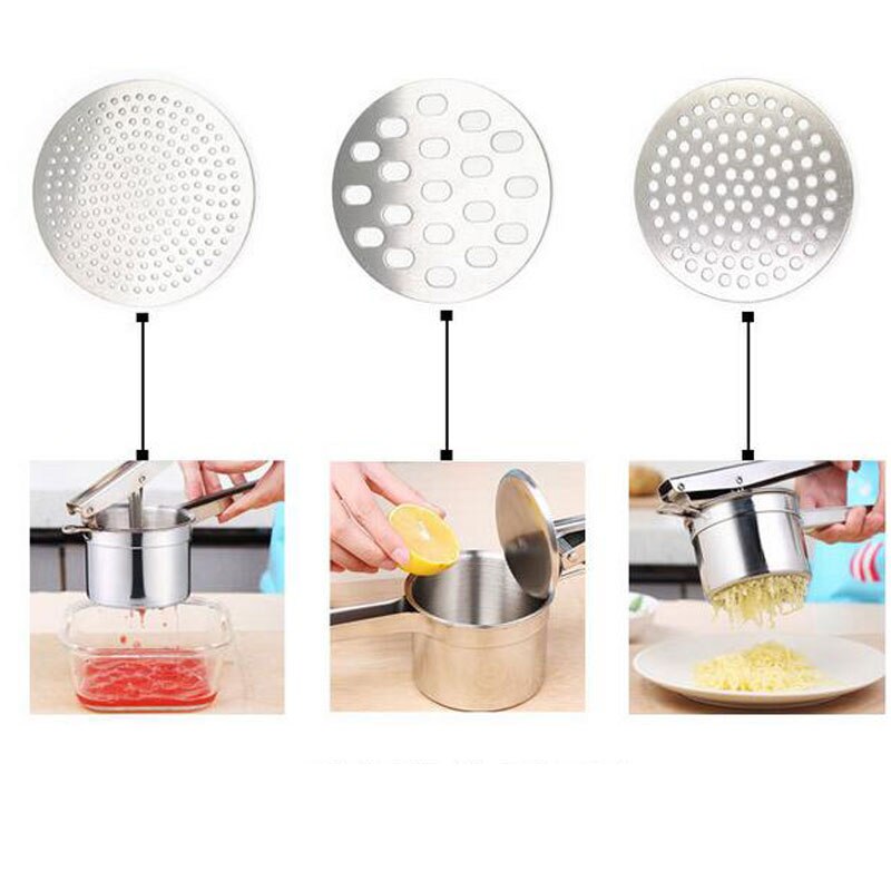 multi-functional stainless steel potato mashers/ juicer ressure mud puree vegetable fruit Vegetable Juicer press maker Tool