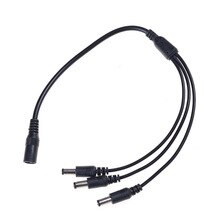DC Power Jack 1 Vrouw Tot 3 Man plug Splitter Adapter RGBW Connector