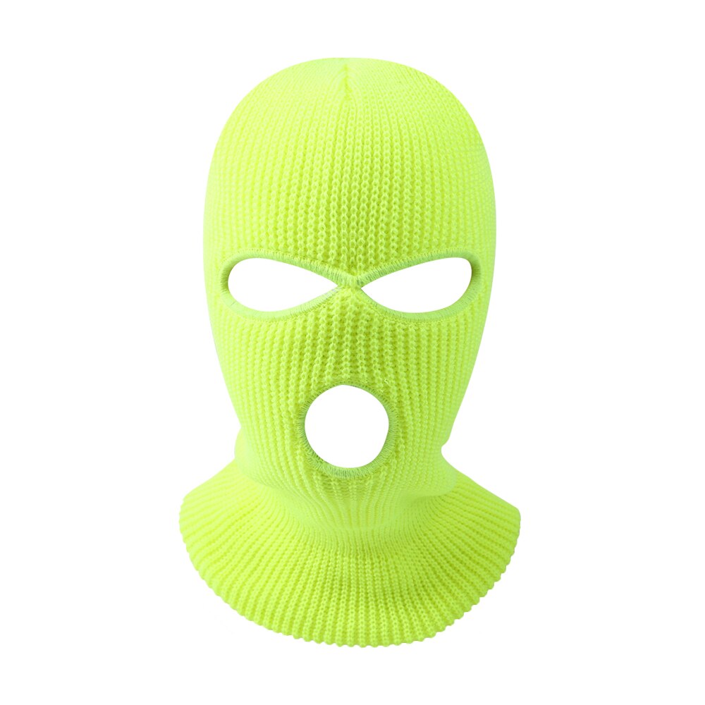 3 hull vinter varm unisex balaclava maske lue full ansiktsmaske svart strikket ski snowboard lue caps hip hop flere farger lue: A 02