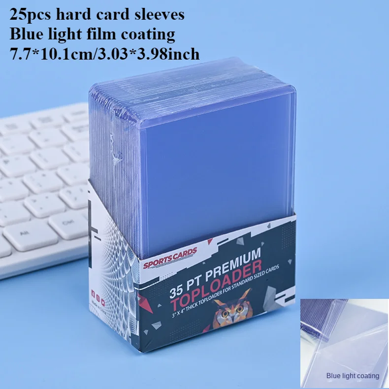 Fundas para tarjetas de 3 "X 4", cargadores superiores, comercio de béisbol, deportes, protectores de tarjetas de fútbol, soporte para tarjetas Toploader de plástico duro, funda para Penny: Ocho