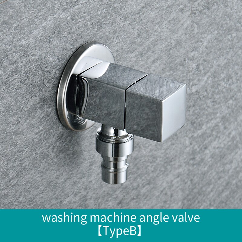 Universal Square Valve and Cold Water Angle Valve Bathroom Accessories Water Filling Valves for Sinks: B Type