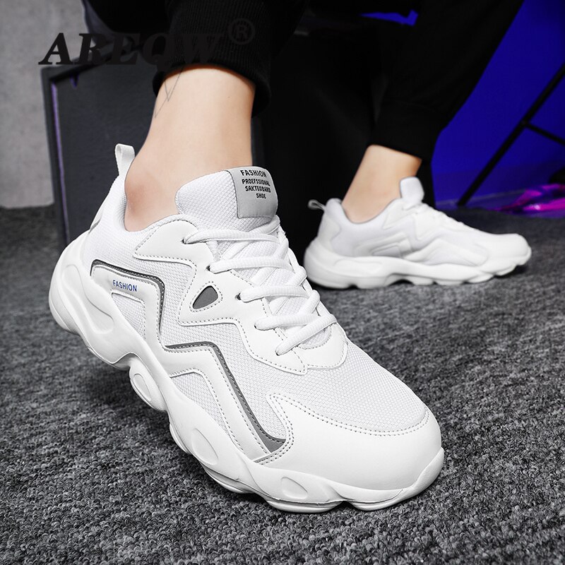 Mannen Casual Schoenen Schoenen Smart Casual Van Mannen Man Sneaker Schoenen Smart Casual Heren Sneakers Tennis Lopen Zwarte Comfortabele