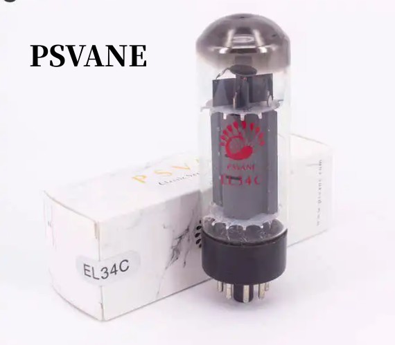 PSVANE Tube EL34C Original Factory Matched Pair Replace EL34 6CA7 6L6 for Vacuum Tube Amplifier HIFI Amp Audio