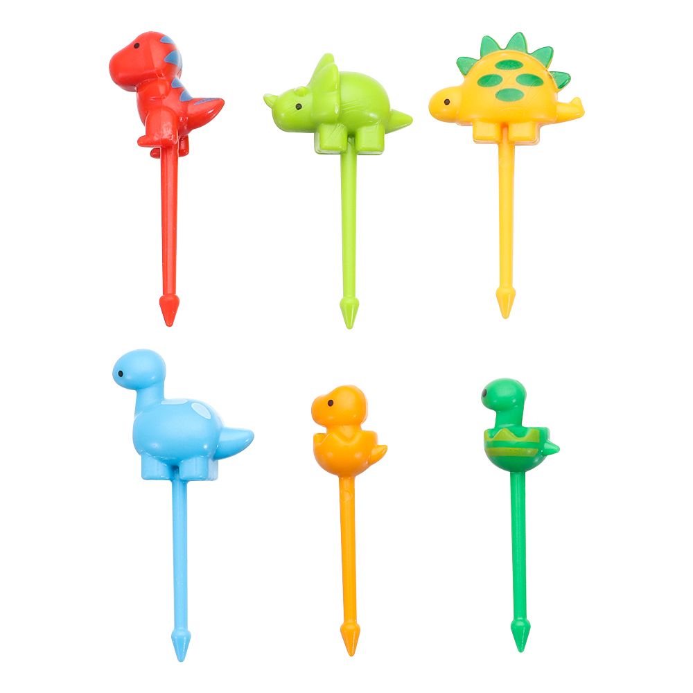 8pcs Fruit Fork Toothpick Leaves Plastic Decoration Lunch Box Bento Accessories Small Salad Tiny Fork Mini Cake Picks For Kids: 5(6pcs)