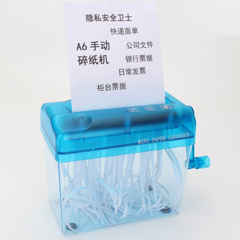 Mini Hand Shredder Mechanic Paper Quilling Fringer Tools Handmade A6 Paper Documents Cutting Machine Tool for Office School