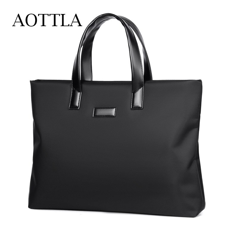 AOTTLA Laptop Bag Handbag &#39;s Briefcase Pure Color Men&#39;s Bag Large Capacity Casual Brand Bag For Men