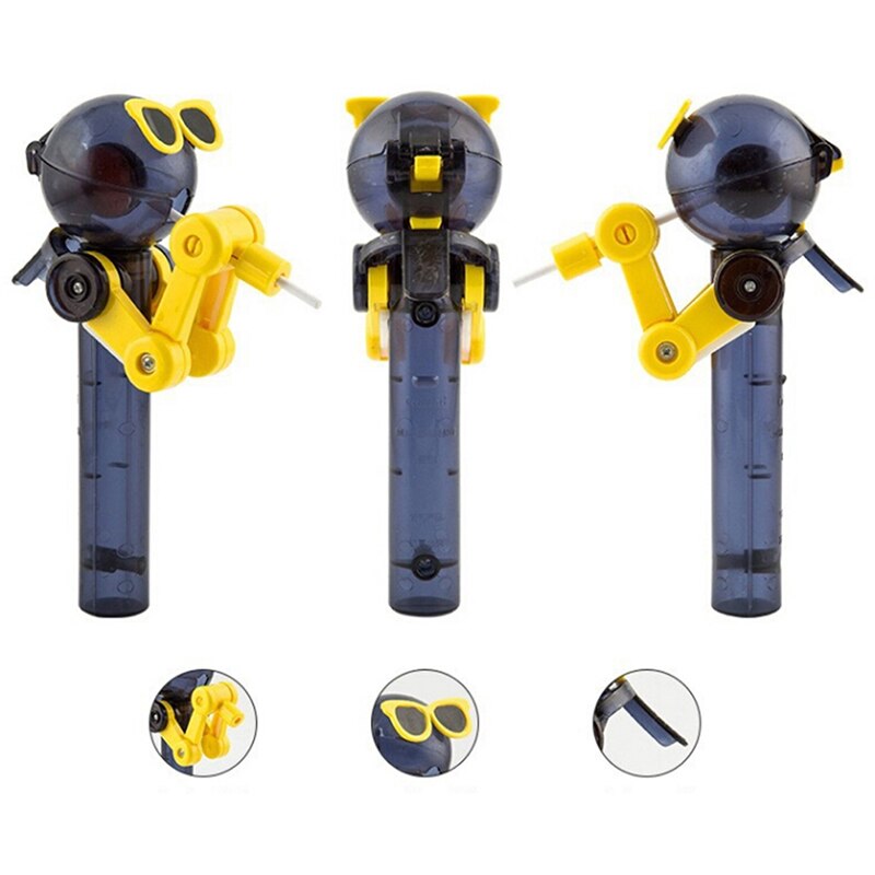 18.5*9cm Lollipop Holder Decompression Toys Lollipop Robot toy Random Colors