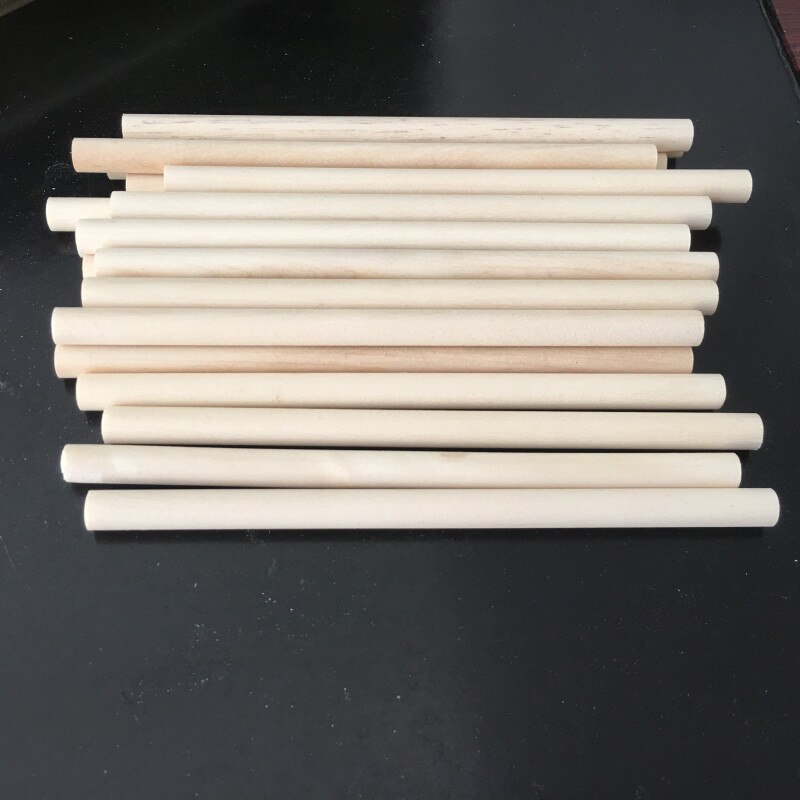 10pcs Wooden Dowel Rods Unfinished Hardwood Round Dowel Sticks, Crafts, DIY Projects