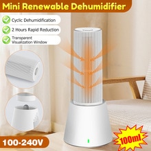 Déshumidificateur de dessiccateur d'air déshumidificateur électrique pour la bibliothèque de garde-robe à la maison absorbeur d'humidité vêtements déshydrateur de chaleur sèche AC100-240V