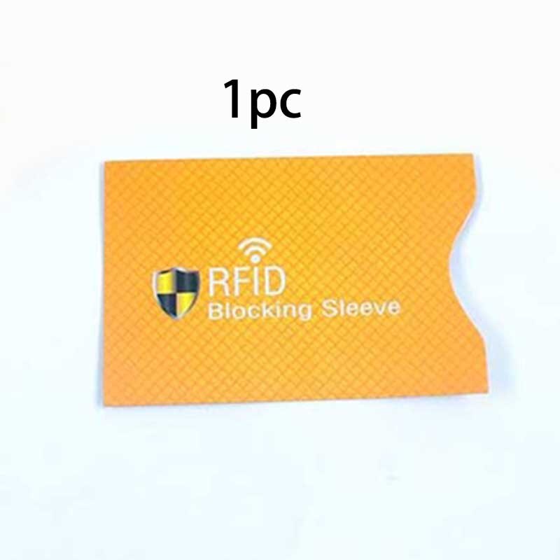 5pcs/Lot Aluminum Foil Anti Rfid Wallet Blocking Reader Lock Bank Card Holder Id Case Protection Metal Credit Card Holder: 13