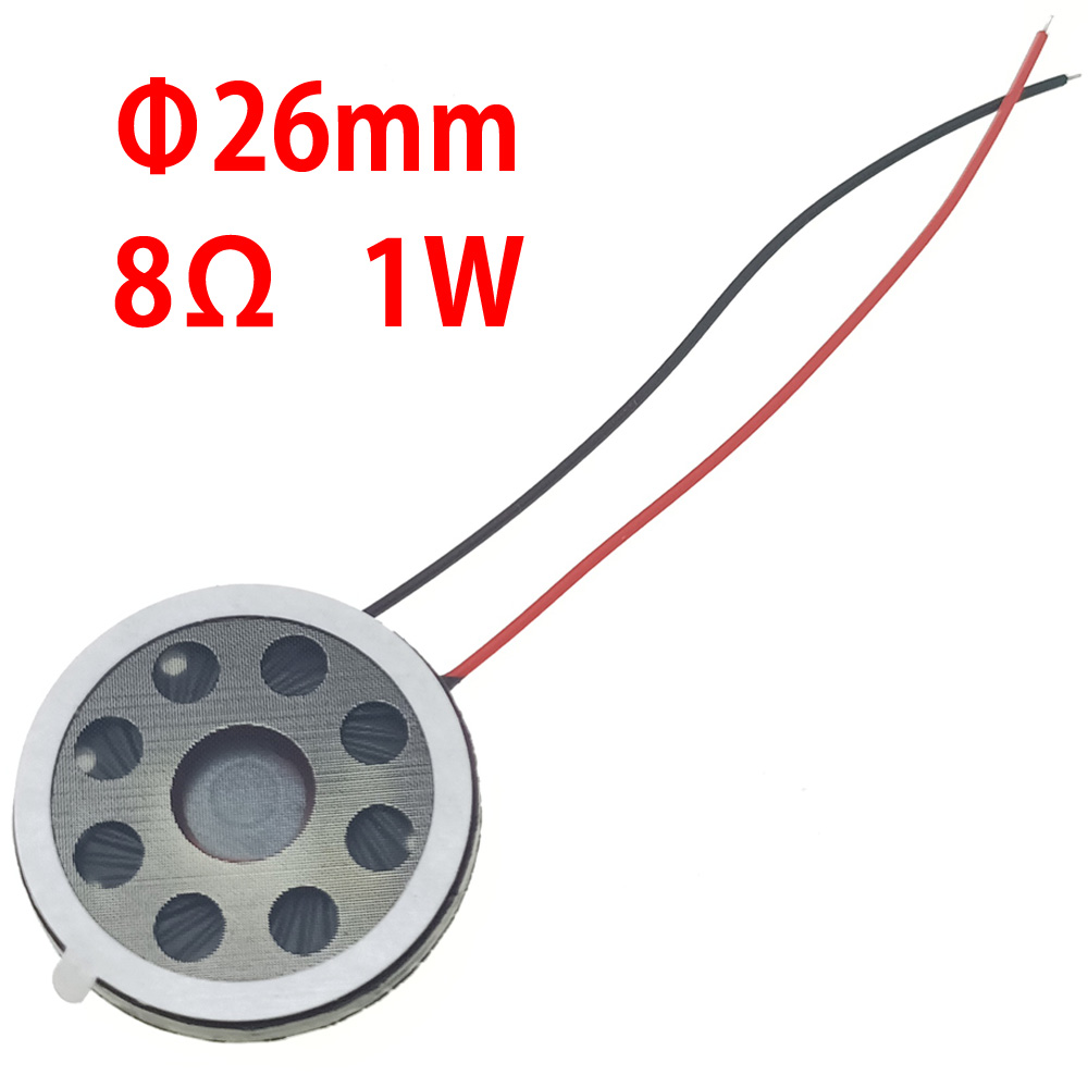 Mini haut-parleur ultra-fin, 8 ohms, 8R, 1w, diamètre 15mm, 18mm, 20mm, 23mm, 25mm, 26mm, haut-parleur pour jouets MP3, téléphones de bricolage: Or / Bundle 4