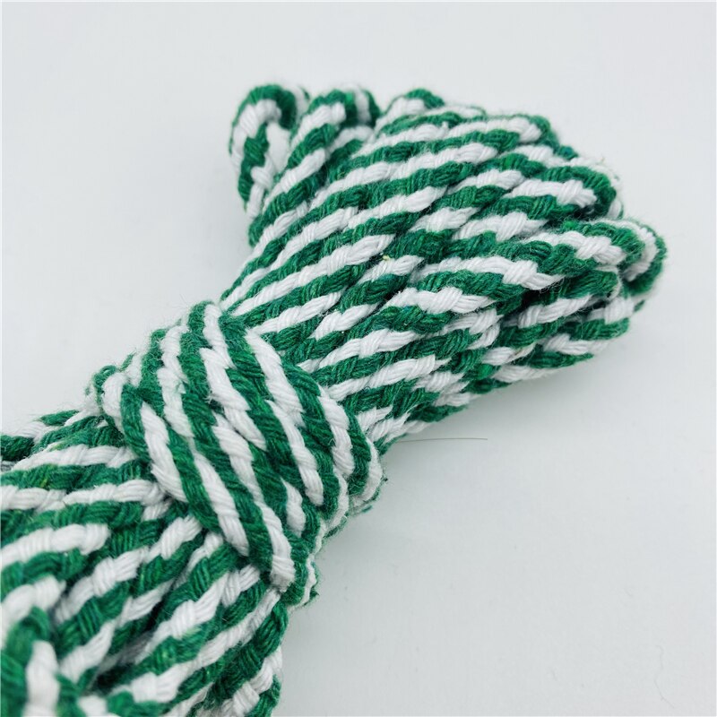 Corde 100% coton, 5 mètres/lot, 6mm, fil tressé torsadé décoratif pour la décoration Textile maison fait à la main: 22