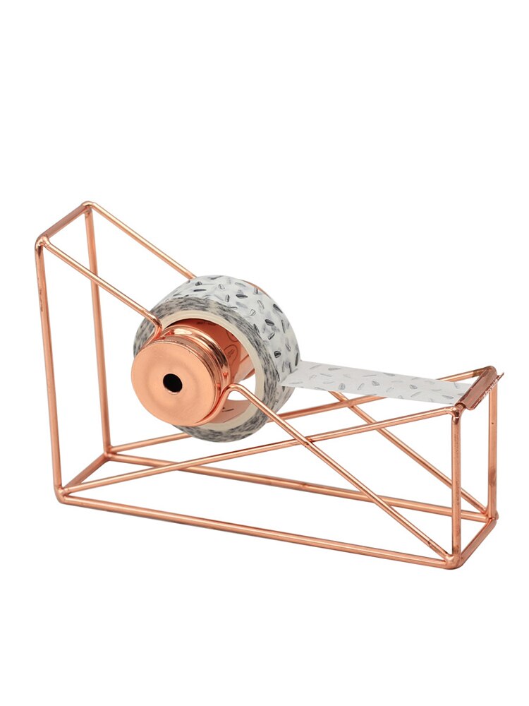 Good rose gold Tape Cutter Washi Tape Storage Organizer Cutter Stationery Office Tape Dispenser Office Supplies