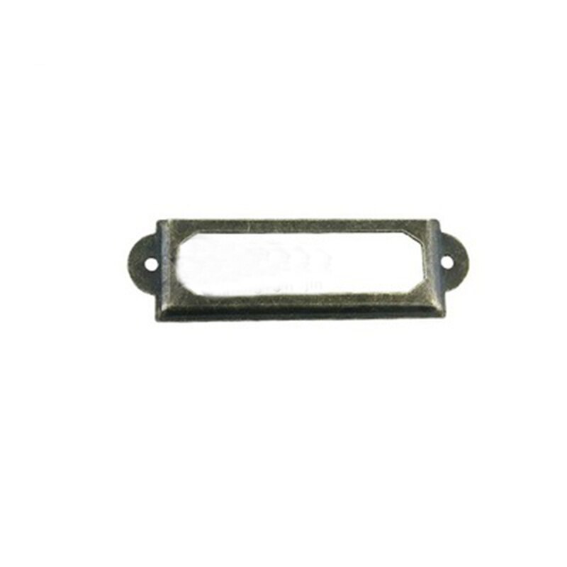 Porte-étiquette en laiton doré Antique, 10 pièces, porte-étiquette en métal doré, pour armoire, tiroir, boîte, boîte, poubelle: A