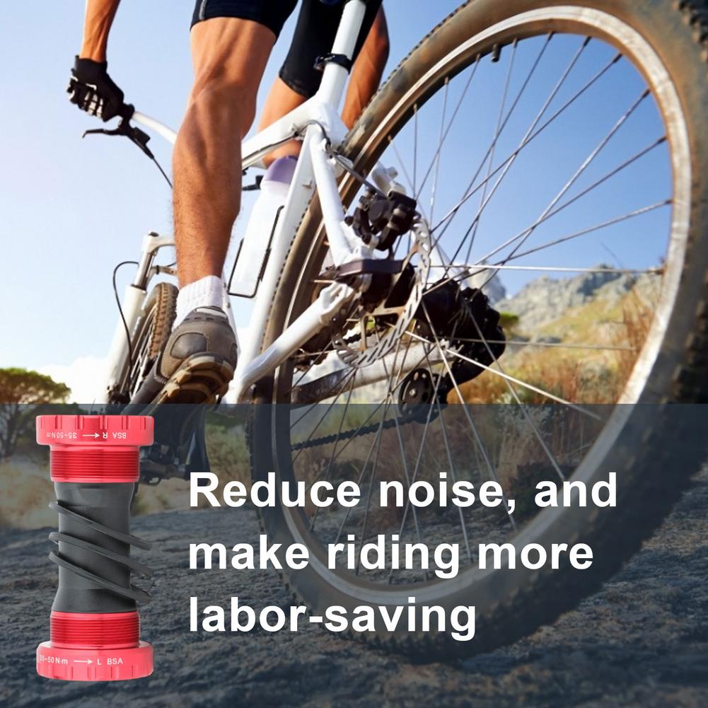 24mm Bike Crankset Threaded Bottom Bracket For 68-73mm Tooth BC1.37-24T Integrated MTB Bike External Bearing Bottom Brackets