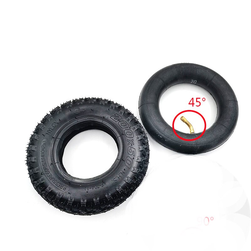 200X50 Elektrische Scooter Band Wheelcenter Axishub 8 &quot;Scooter Band Aluminium Wiel Luchtband Elektrische: D 45  degrees